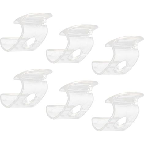 6pcs Clips de Cantonnière en Plastique pour Stores Vénitiens, Fixation Sécurisée, Design Discret, Accessoires pour Rideaux et Stores sans Fil (1/5)