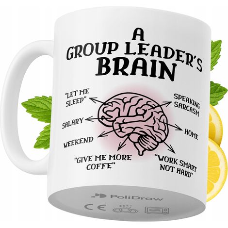 Mug humoristique pour chef de groupe, avec un texte amusant et un design graphique original. Idéal pour les anniversaires, les fêtes et les jours fériés. Mug premium pour toutes les occasions spéciale (1/5)