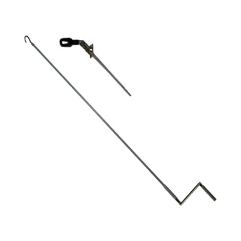 Gefradis – Manoeuvre de secours pour porte de garage à enroulement – Kit avec manivelle 1500mm et sortie caisson 6 pans 7mm – Pour dépannage rapide
