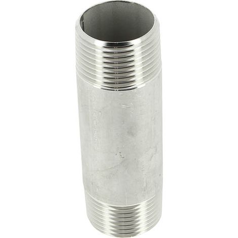 Sferaco – Raccord inox mâle 1' – Longueur 100 mm – Filetage conique BSP – Inox 316L pour résistance à la corrosion