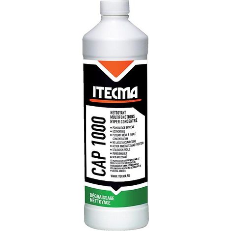 Nettoyant dégraissant industriel Cap 1000 ininflammable à diluer bidon de 1 litre - ITW SPRAYTEC ITECMA