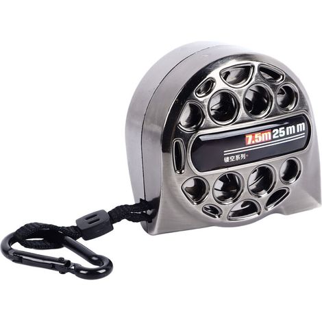 7.5m Nickel-Plated Tape Measure – Waterproof and Rust-Resistant Hollow Tape Measure – Ideal for Measurements at Home and on Construction Sites – Measuring Ruler (1/5)