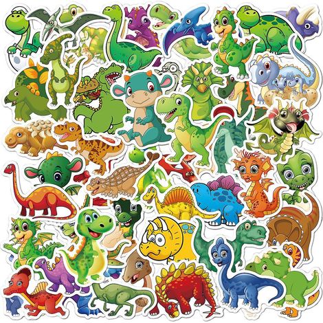 100 Pcs Dinosaure Autocollants Pour Enfants, Vinyles Stickers (1/5)