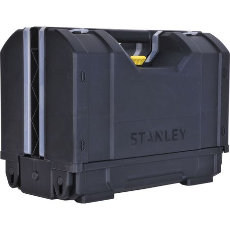 Stanley – Organiseur double face 3 en 1 – 3 compartiments modulables – Dimensions 31,2 x 23,4 x 42,6 cm – Couvercle transparent renforcé (1/10)