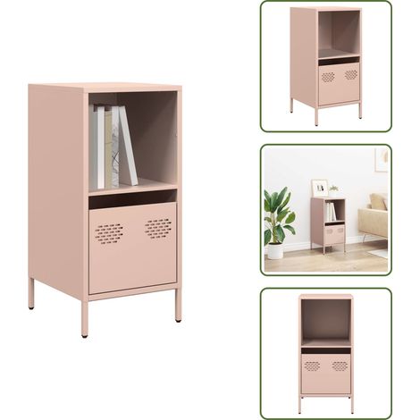 Sideboard Rosa 35x39x73,5 cm Kaltgewalzter Stahl - Sideboard - Sideboards - Kommode - Beistellschrank Mit Schublade (1/5)