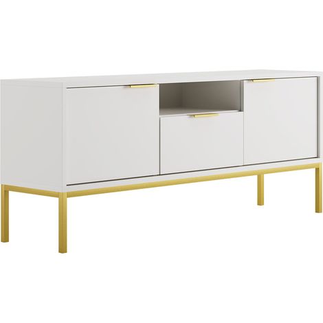 Mobile TV Seattle bianco 135cm (1/5)
