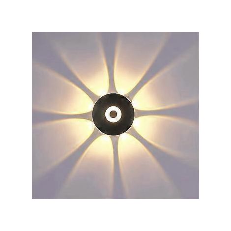 9-W-LED-Wandleuchte für den Innen- und Außenbereich, moderne Wandleuchte, IP66 wasserdicht, LED-Wandbeleuchtung nach oben und unten, warmweißes Licht (3000 K).