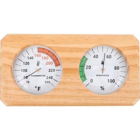 Sauna Thermometer Hygrometer Wandmontiertes Temperatur und