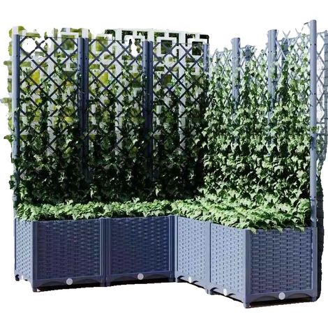 Jardinière Trellis, Plastique PP Durable, Style Décoratif Moderne, Type1 (1/2)
