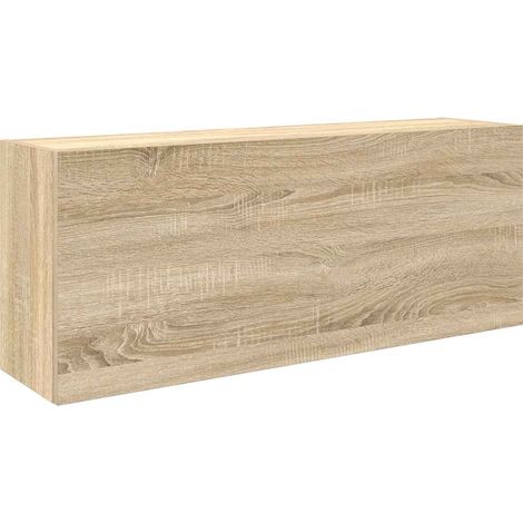 Maison Exclusive - Bad-Wandschrank Sonoma-Eiche 100x25x40 cm Holz