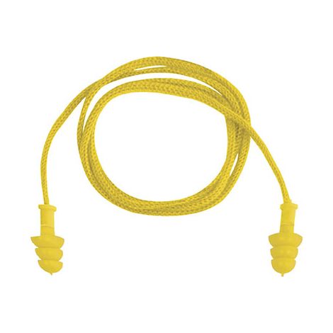 Sachet de 10 paires de bouchons d'oreilles réutilisables - Atténuation : 29 dB - Boite de : 10 paires - DELTA PLUS