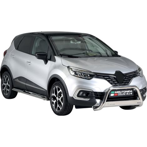 Pare-buffle Avant pour Renault Captur 2017-2019 63 mm en Acier Gris (1/5)