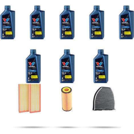 Kit tagliando 3 FILTRI e 8L OLIO compatibile con Mercedes Classe C (W204,C204,S204) C350 200kw Dal 2007 al 2014 (1/5)