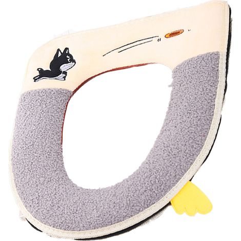 1 unité Tapis de toilette, avec poignée et fermeture éclair, dos adhésif, pour hiver (1/5)