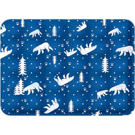 Tapis rafraîchissant pour chat, pliable, portable, respirant, pour chaton, chiot, cage d'été, canapé, plage, voyage, balcon, terrasse (1/5)