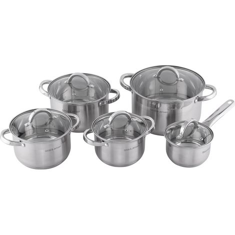 Ensemble de casseroles GÖTZE & JENSEN CS300 Colorado Inox (10 pièces) 1 pc. (1/5)
