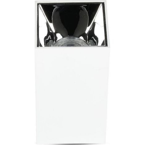 GU10 FITTING QUADRATO BIANCO & CHROME