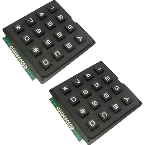 2PCS 4 4 Microcontrôleur Clavier Bouton Matriciel 16 Touches (1/5)