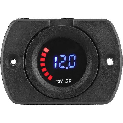Voltmètre avec écran couleur, remplacement pour modification de véhicule, affichage LED DC 12V avec panneau de commande