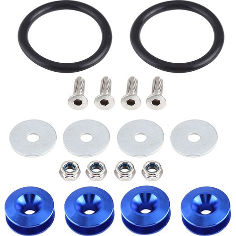 Kit de fixation rapide pour pare-chocs en alliage d'aluminium, boulons de calandre et écrous de caisse moteur, visserie décorative de compartiment moteur (1/3)
