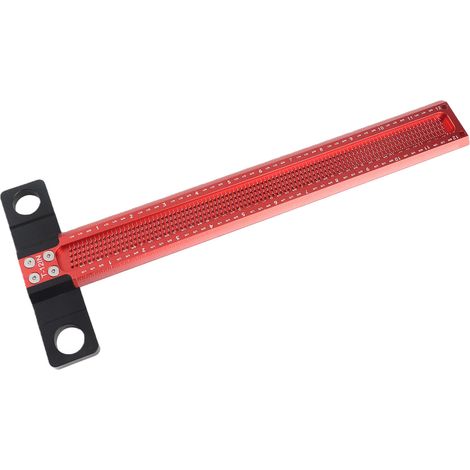 Équerre de traçage en alliage d'aluminium, format impérial, pour le traçage et la mesure des travaux de menuiserie. (1/5)