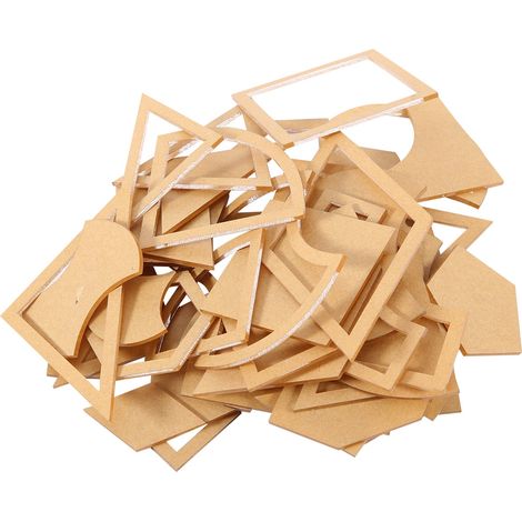 54 Pièces Gabarit de Patchwork Formes Multiples Acrylique Stencil à Quilting Outil DIY pour Couture (1/5)
