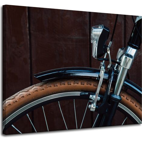 Vintage-Fahrrad-Leinwanddruck 100x80 cm