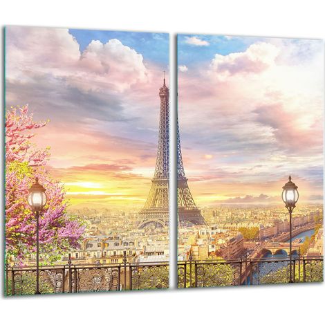 Tabla de cortar de vidrio 2x 30x52 París (1/5)