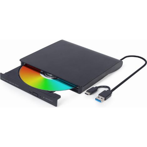 Grabadora Externa GEMBIRD DVD-USB-031 DVD-R 8x, DVD-R DL 6x, DVD-RW 6x, DVD-RAM 5x, DVD+R 8x, DVD+R DL 6x, DVD+RW 8x, DVD M-DISC