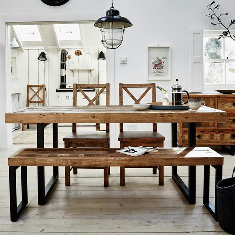 Table à manger bois recyclé 180 BRISBANE (1/5)