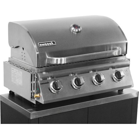 sweeek - Gasgrill mit 4 Brennern zum Stellen auf einen Unterschrank
