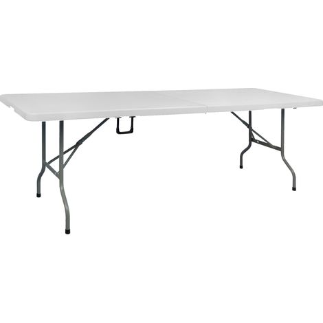 Tavolo rettangolare con piano e gambe pieghevoli cm 86 x 243 x h. 74 (1/2)