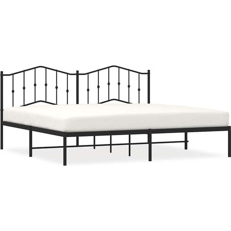 Maison Exclusive - Estructura cama sin colchón con cabecero metal (1/5)