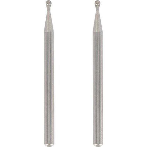 Lot de 2 forets diamantés Ulisem, pointe ronde, diamètre de travail 2 mm, pour gravure et sculpture sur verre, miroirs, céramique, avec outil multifonction.