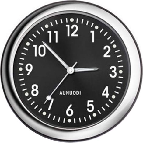 Sollbry Horloge pour Voiture, Autocollant Rond d'horloge analogique de Quartz de Tableau de Bord de Voiture, Mini horloges Lumineuses de Quartz décoration, Voiture Ornements Tableau de Bord décoration
