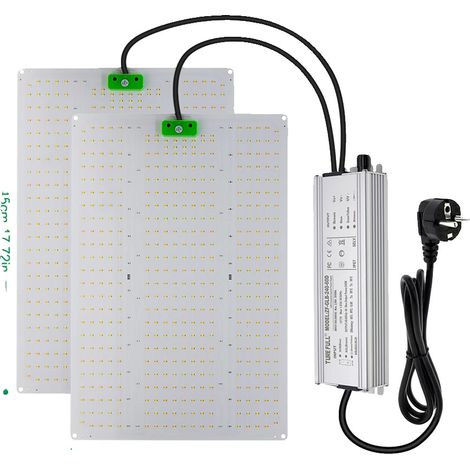 Lampe de culture LED, dimmable, interrupteur UV indépendant, 240W (1/2)