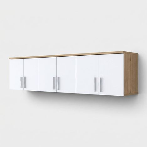 Wandhängeschrank Focolare mit Türen und Regalböden (1/4)