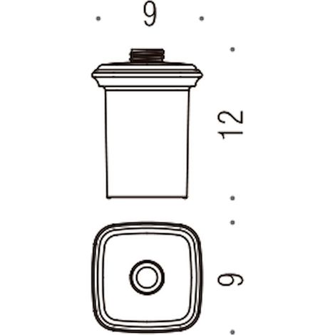 COLOMBO DESIGN Portofino  b93690-van contenitore per spandisapone (l 0,30) art. b9369 codice prod: B93690-VAN