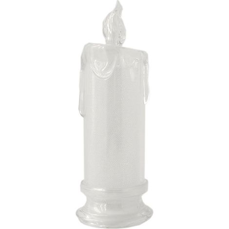 [Bougie Électrique Simulée] - Transparente, Perle, Flamme Douce, 4 x Bougies Électriques Sans Flamme pour Décor de Table Éclairage Romantique