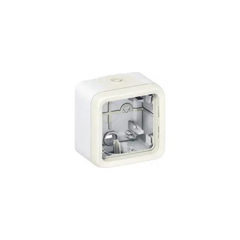 Legrand – Boîtier blanc 1P pour interrupteur et prise – Compatible Plexo – Matériau PVC – Installation facile en saillie