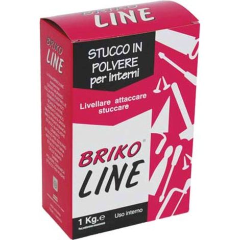 STUCCO POLVERE BRIKO LINE - BIANCO KG 1 - 12 pezzi