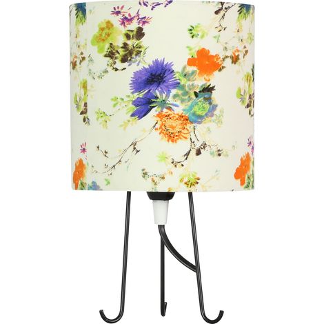 Lampe à poser Candellux Micra noire abat-jour E14 26cm (1/2)