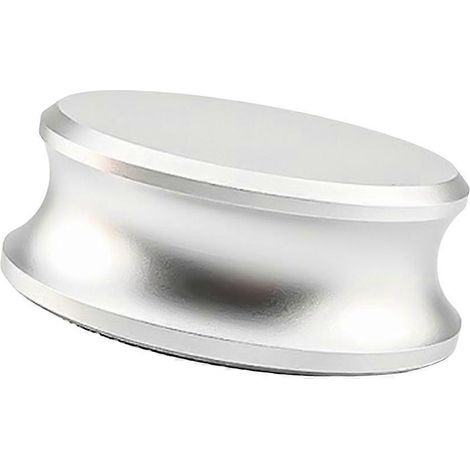 Pince de serrage pour disque vinyle en aluminium, pince d'équilibrage pour disque, compatible avec les accessoires pour platines vinyles/lecteurs de disques, argentée. (1/5)