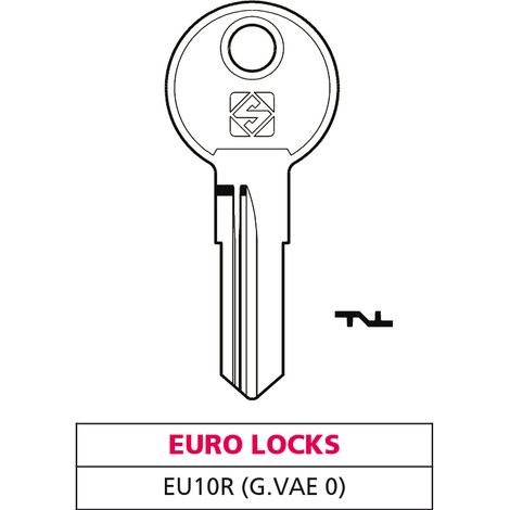 Silca CHIAVE ASC EU10R (G. VAE 0) EURO LOCKS 10.00 pz