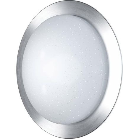 Applique et plafonnier LED LEDVANCE avec optique ciel étoilé pour usage intérieur, couleur de lumière réglable (2700K-6000K), gradation et fonction veilleuse contrôlées par télécommande, diamètre 580 