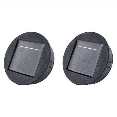Lot de 2 Batteries Rondes Li-Ion pour Éclairage LED Solaire Smart Garden avec Chargeur (1/4)