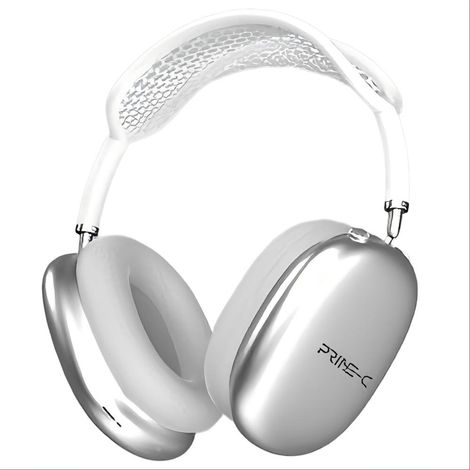 Fones de ouvido Bluetooth de imitação, Bluetooth 5.4, com estojo de transporte - branco.