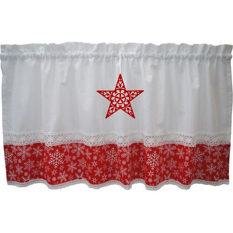 Stella di Natale decorativa rossa, 300 x 60 cm