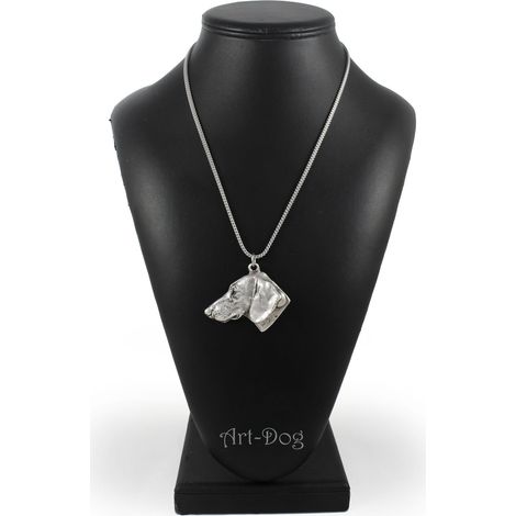 Bassotto I - collana con ciondolo a forma di cane su catena d'argento, gioiello unico di Art-Dog (1/5)