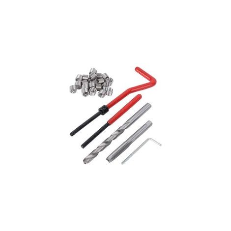 Kit de Réparation de Filetage 25 Pièces, Inserts Filetés M7 avec étui de Rangement en Plastique Portable (1/4)